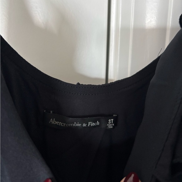 Abercrombie & Fitch Black Asymmetrical Ruffle Dress - Picture 3 of 4
